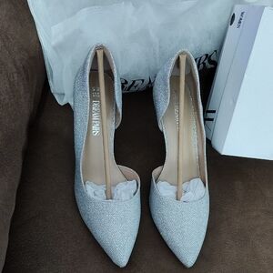 Dream Pairs Women's Silver Heels